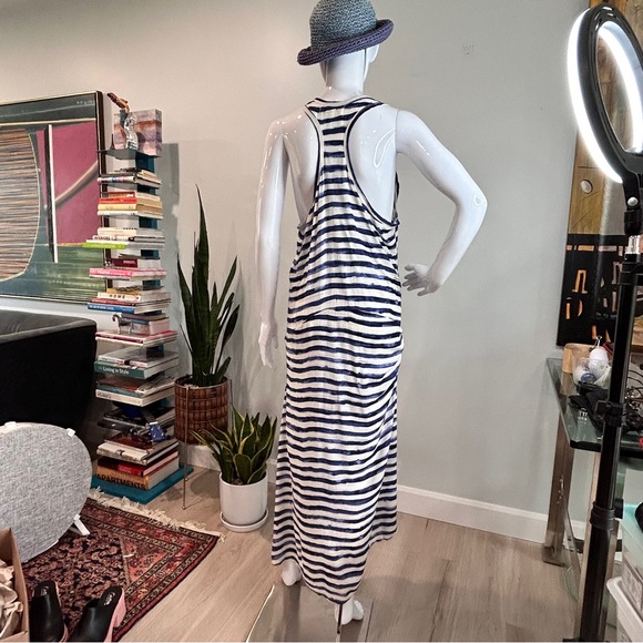 Summer Breeze Striped Viscose Maxi Tank Dress - Picture 4 of 16